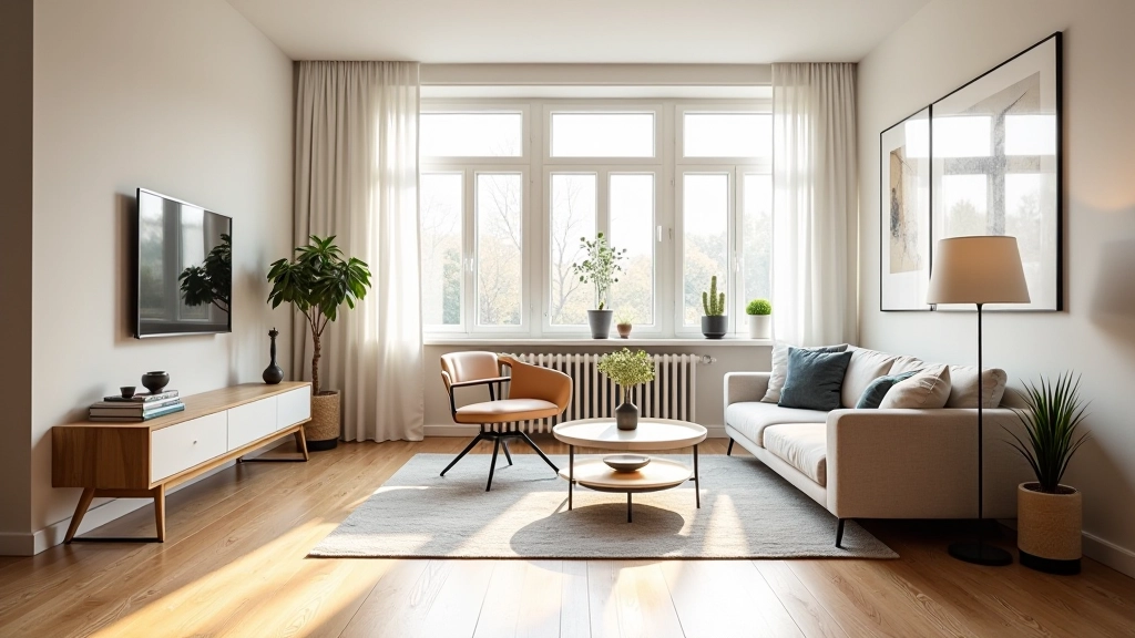 Wohnzimmer mit Tageslicht